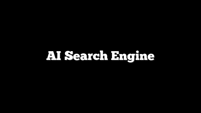 AI Search Engine