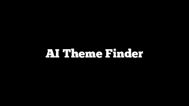 AI Theme Finder