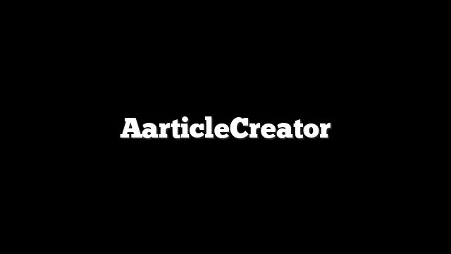 AarticleCreator 9 AarticleCreator