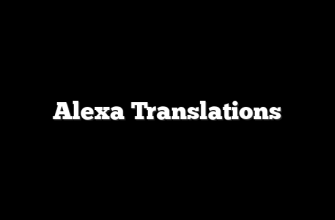 Alexa Translations
