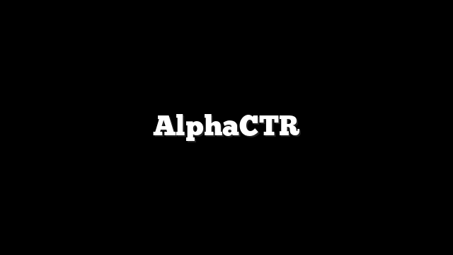 AlphaCTR