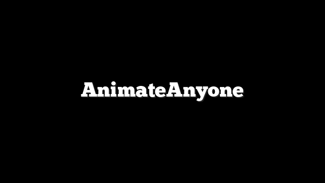 AnimateAnyone