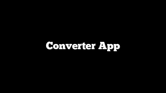 Converter App