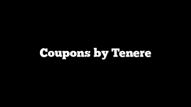 Coupons by Tenere
