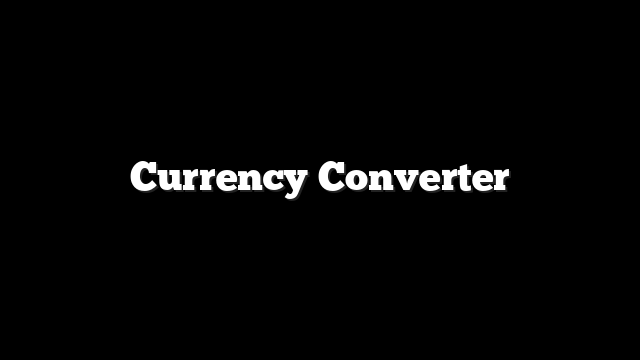 Currency Converter