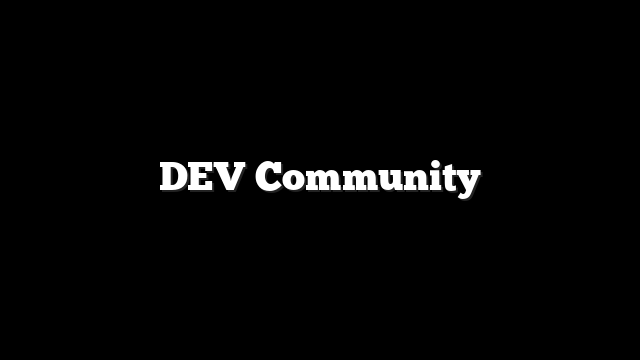 DEV Community