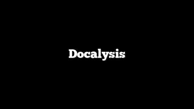 Docalysis 5 Docalysis