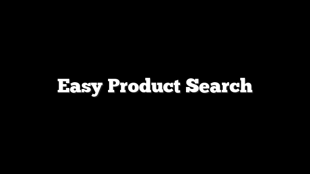 Easy Product Search
