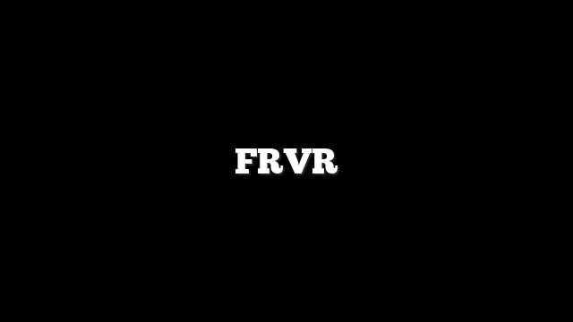 FRVR 1 FRVR