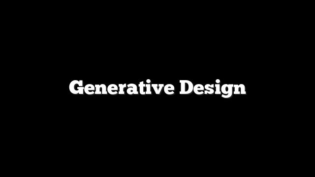 Generative Design
