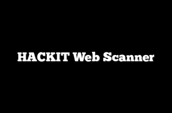 HACKIT Web Scanner 8 HACKIT Web Scanner