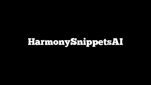 HarmonySnippetsAI
