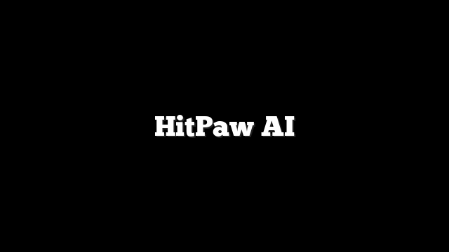 HitPaw AI