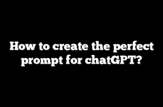 How to create the perfect prompt for chatGPT?