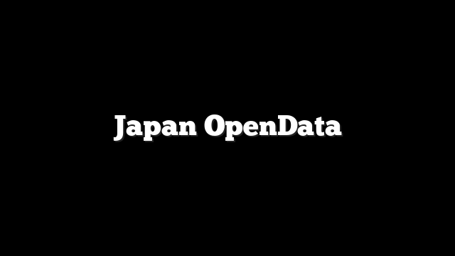 Japan OpenData
