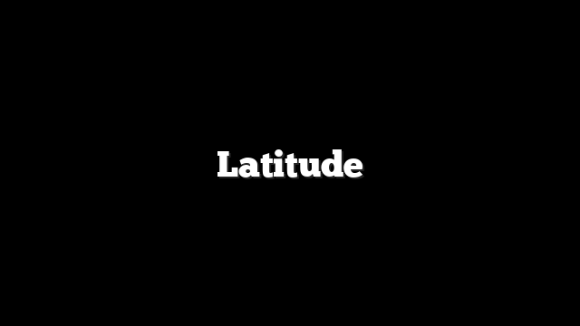 Latitude 1 Latitude