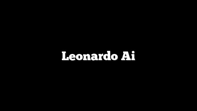 Leonardo Ai