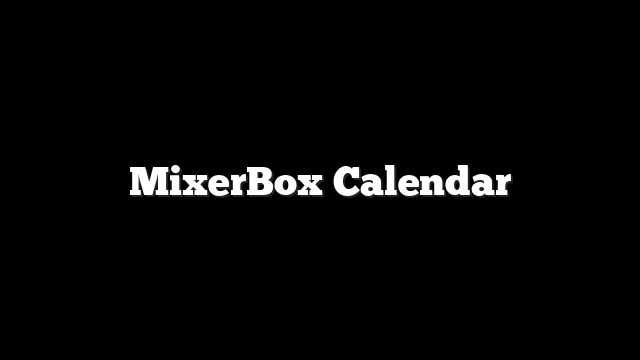 MixerBox Calendar