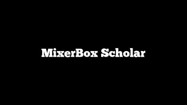 MixerBox Scholar