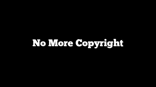 No More Copyright