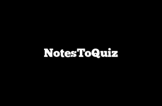 NotesToQuiz 5 NotesToQuiz