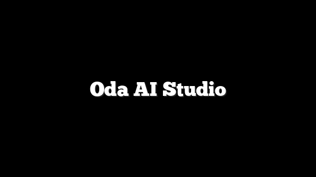 Oda AI Studio