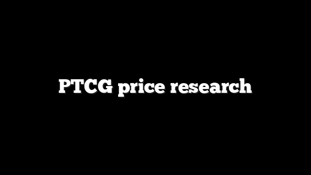 PTCG price research