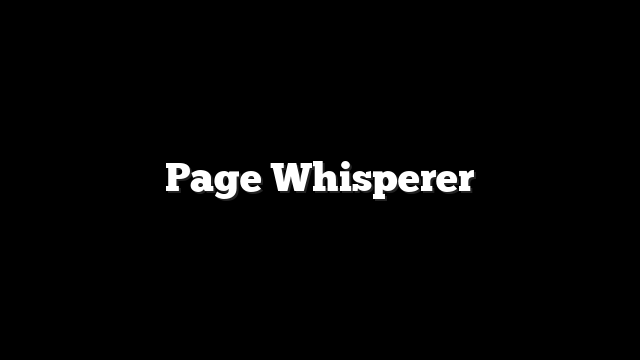 Page Whisperer