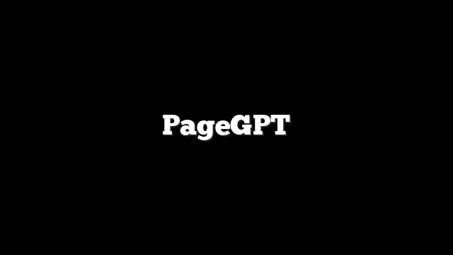 PageGPT