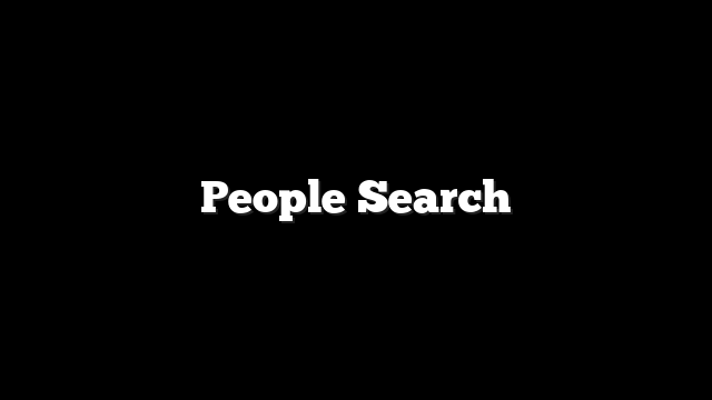 People Search