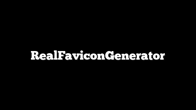 RealFaviconGenerator