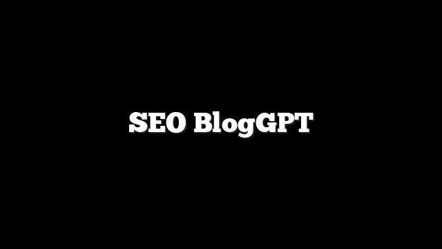 SEO BlogGPT