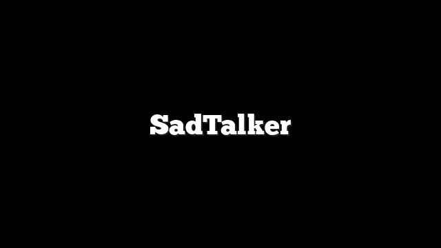 SadTalker