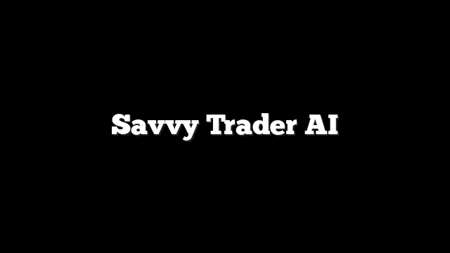 Savvy Trader AI