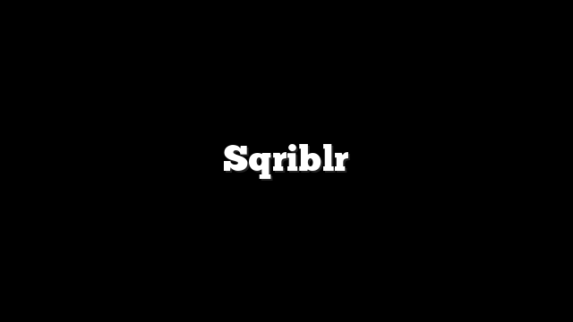 Sqriblr