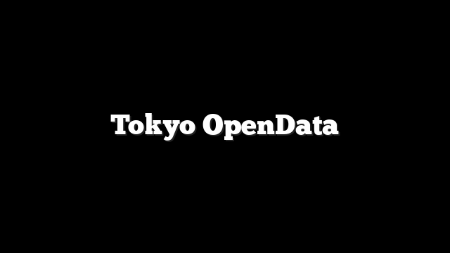 Tokyo OpenData