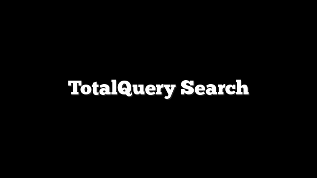 TotalQuery Search