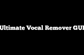 Ultimate Vocal Remover GUI 8 Ultimate Vocal Remover GUI
