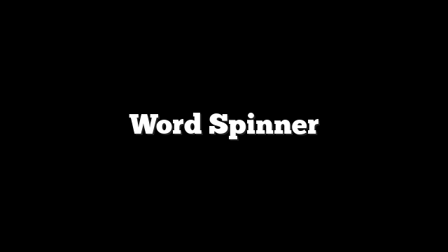 Word Spinner