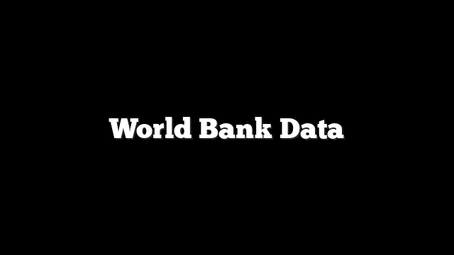 World Bank Data