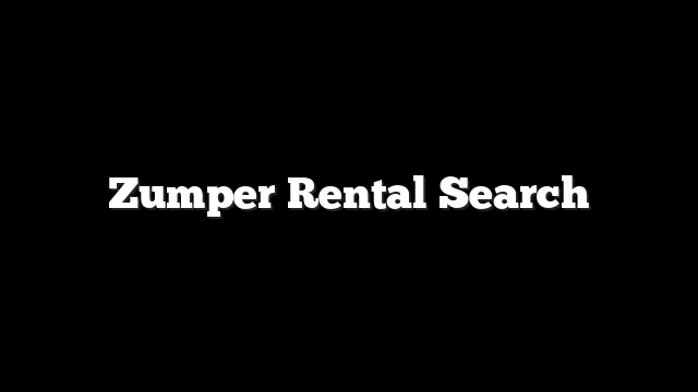 Zumper Rental Search