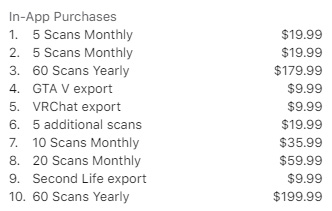 in3D: Avatar Creator Pro pricing in3D: Avatar Creator Pro pricing